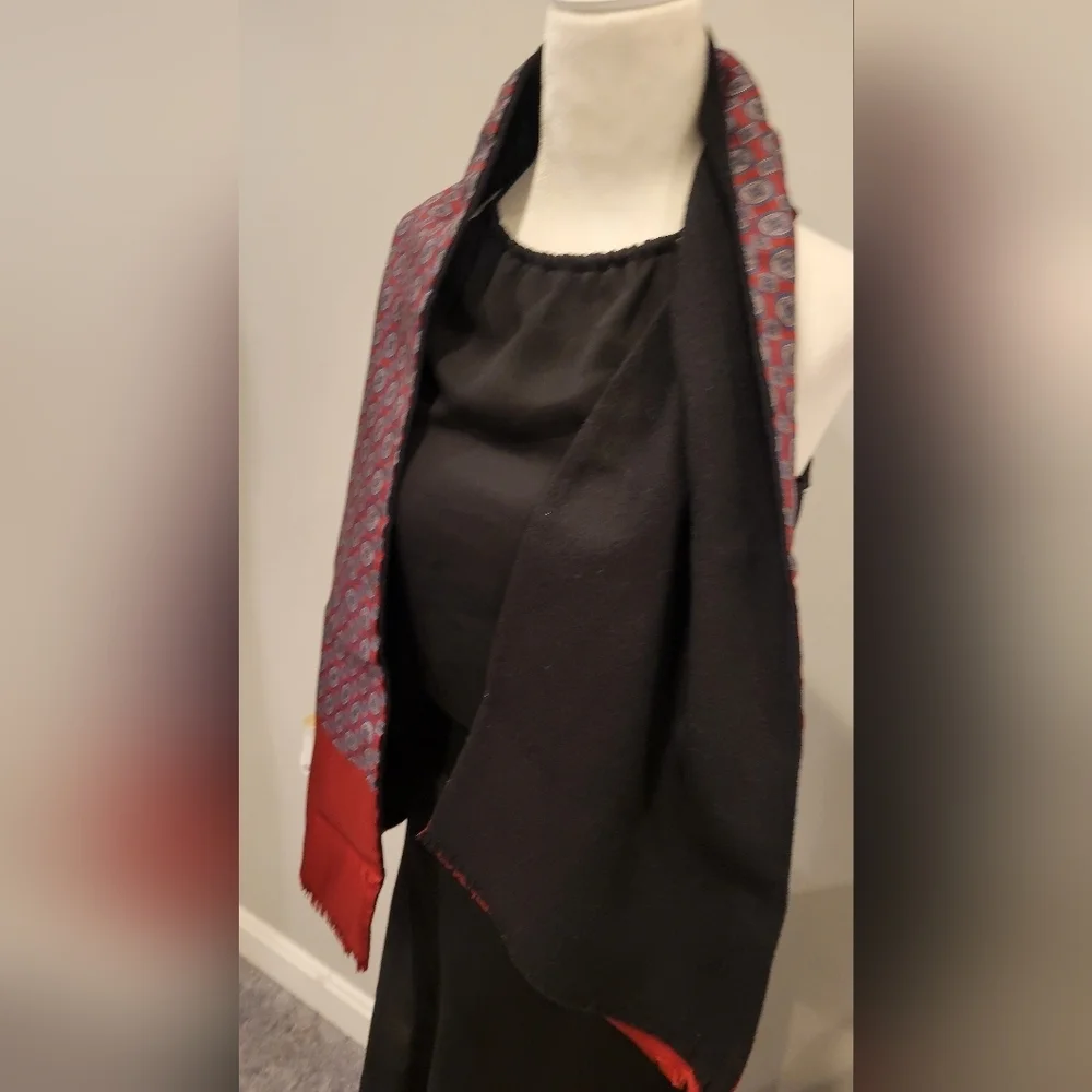 Vintage Christian Dior Silk and Wool Men's (unisex) Scarf